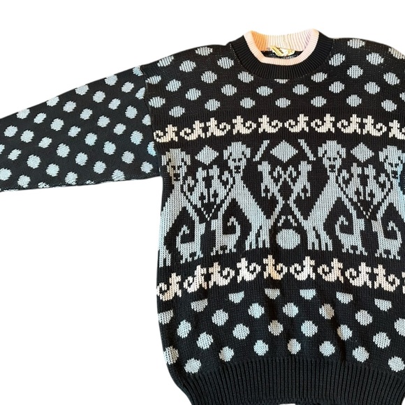 Vintage Acrylic Puppy Sweater - Picture 8 of 9